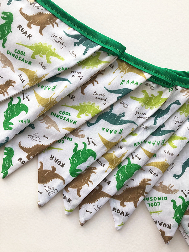 dinosaur bunting