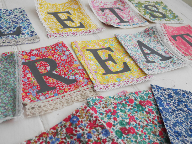 liberty personalised bunting liberty personalised bunting