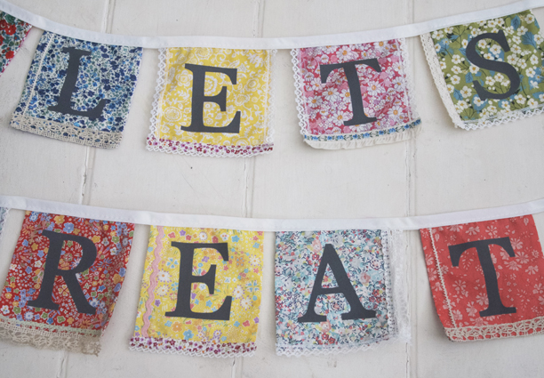 liberty personalised bunting liberty personalised bunting