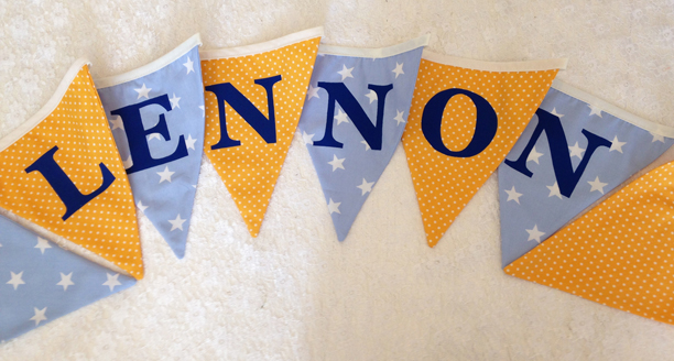 personalised kids bunting personalised kids bunting