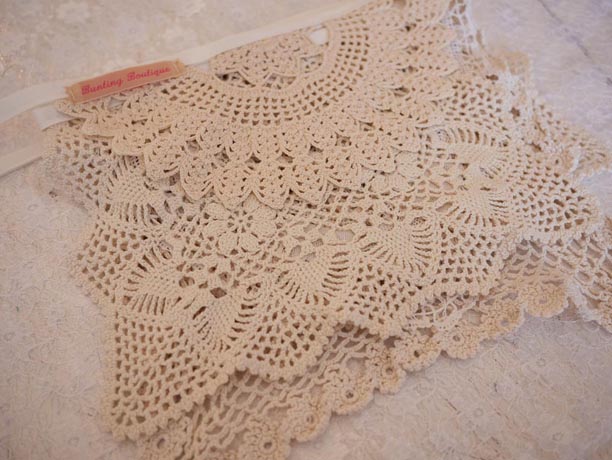 vintage doily bunting vintage doily bunting