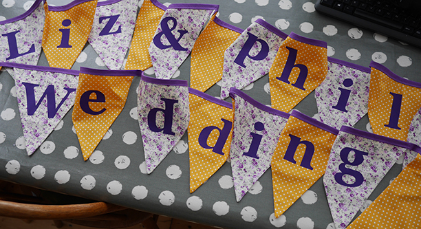bespoke wedding bunting bespoke wedding bunting