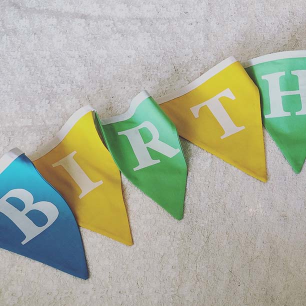making bunting making bunting