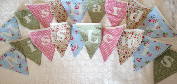 personalised bunting personalised bunting