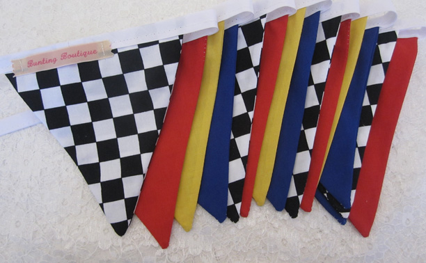 chequered flag bunting chequered flag bunting
