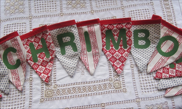 personalised christmas bunting personalised christmas bunting