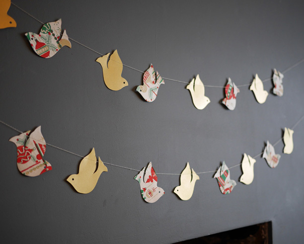 christmas bird garland christmas bird garland
