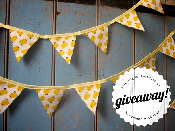 Easter giveaway bunting Easter giveaway bunting