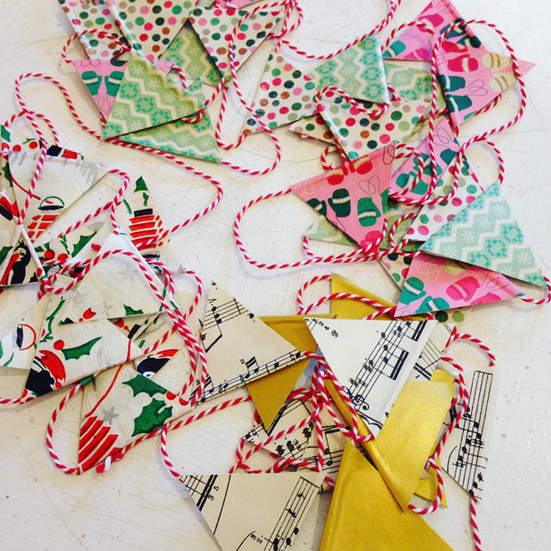 christmas paper garlands christmas paper garlands
