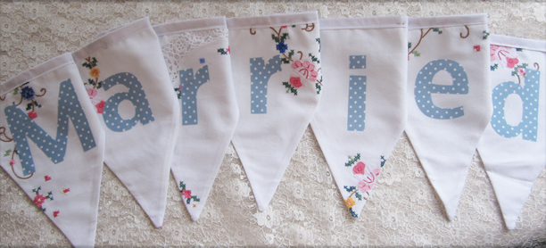 just married bunting just married bunting