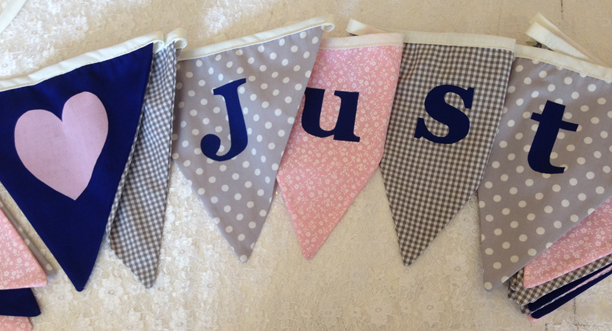 just married bunting just married bunting