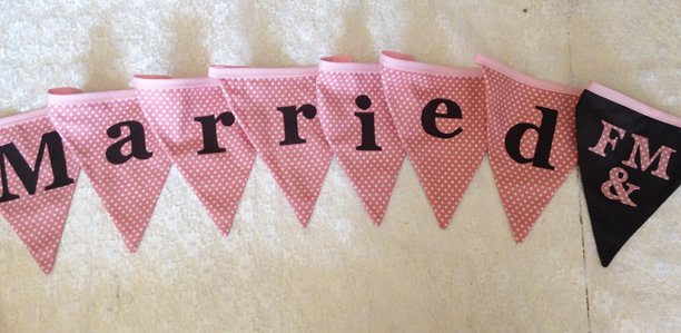 just married bunting just married bunting