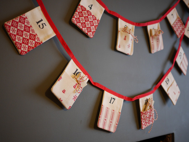christmas advent bunting christmas advent bunting