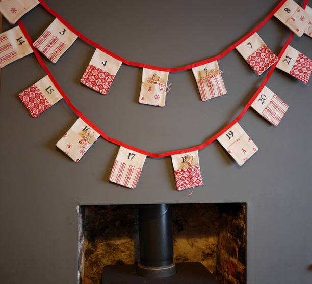 christmas advent bunting christmas advent bunting