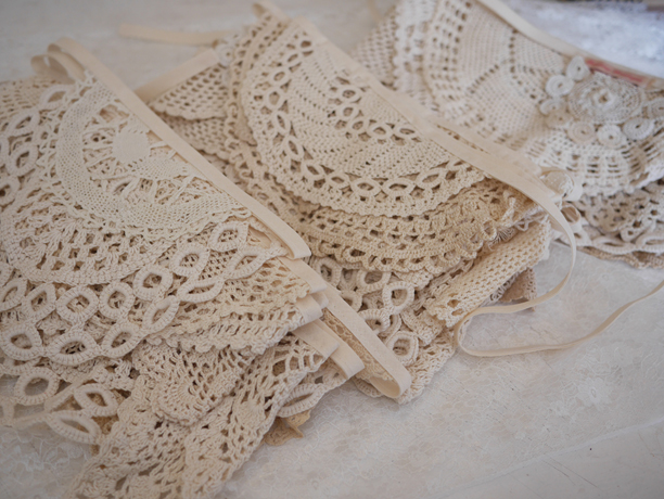 vintage doily bunting vintage doily bunting